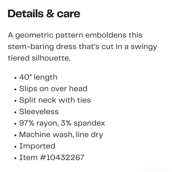 NWT Max Studio Plus Size 2X 20W Floral Tiered Sleeveless Dress in Ivory/Black - Picture 4 of 4
